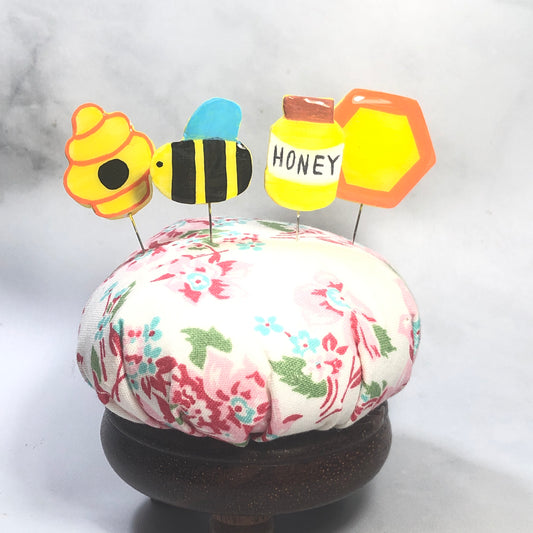 Bee Handmade Clay Decorative Pin Set