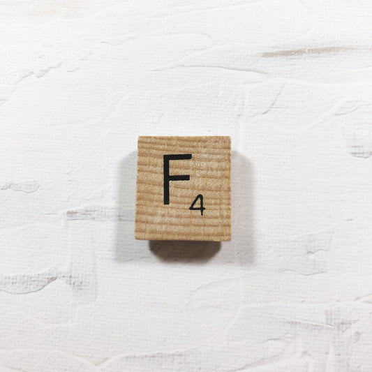 Needle Minder - Initial Scrabble Tile/Thread Holder/ Parking Aid
