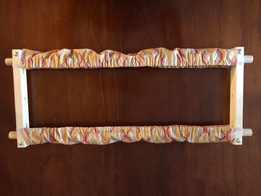 Scroll Rod Covers - RANDOM FABRIC - for Cross Stitch and Embroidery