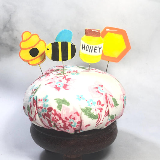 Bee Handmade Clay Decorative Pin Set