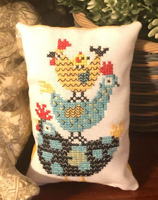 Chicken Stack PDF Cross Stitch Chart