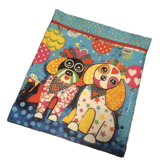 Dogs Large Project Bag for Cross Stitch and crafts