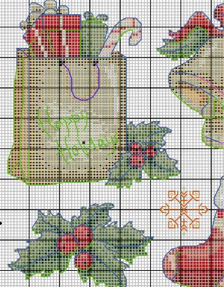 Christmas Icons Cross Stitch