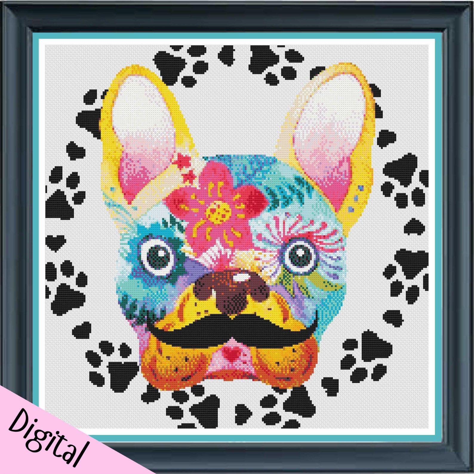 Dog cross stitch pattern