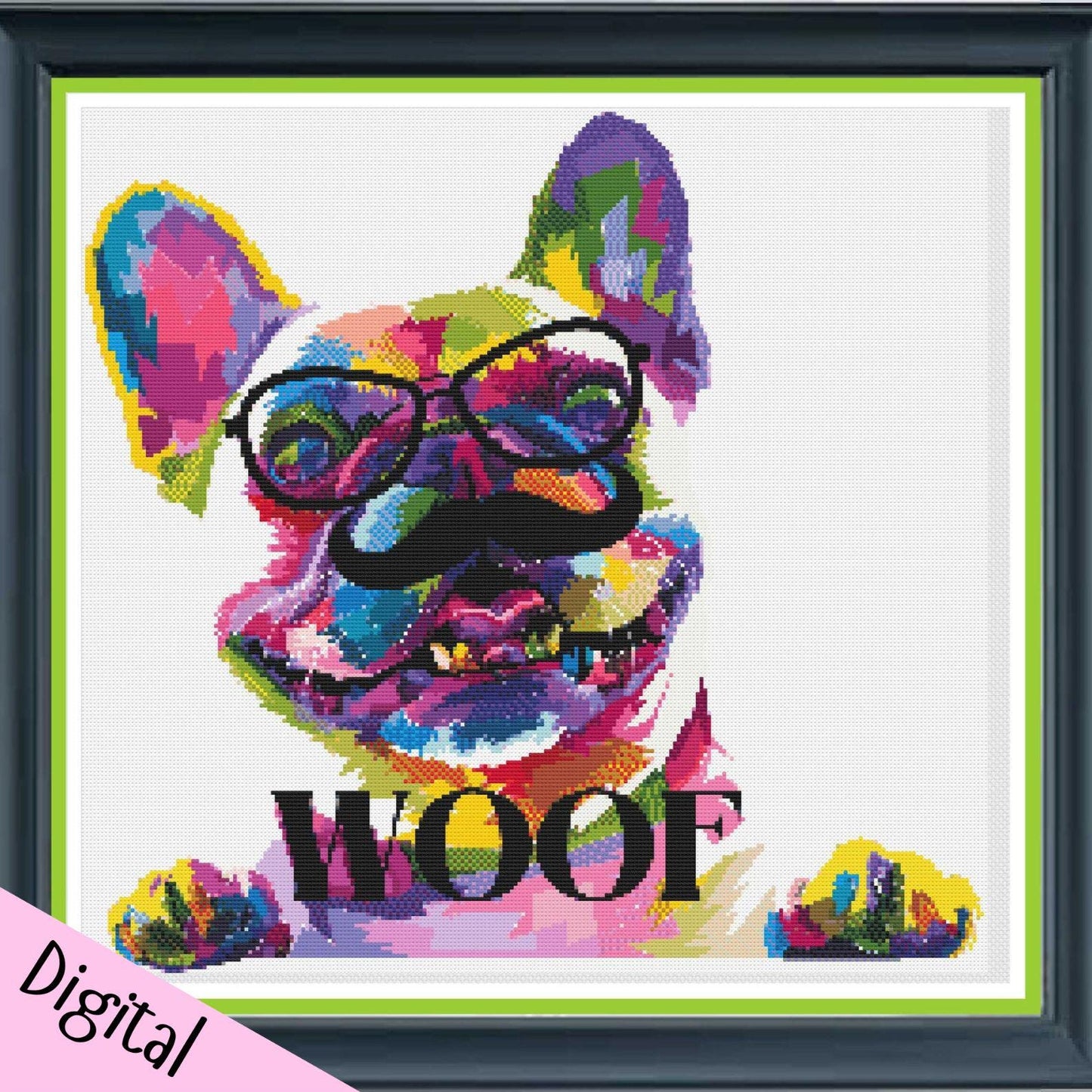 Dog cross stitch pattern