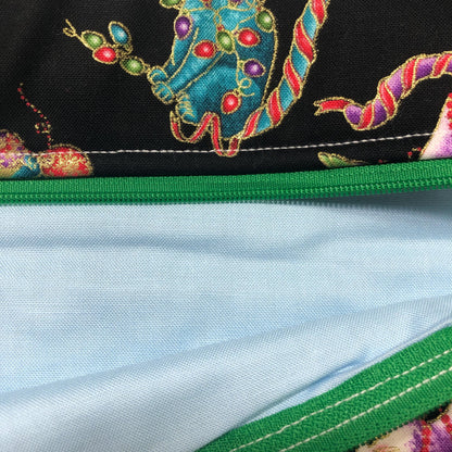 Christmas cats themed project bag for cross stitch