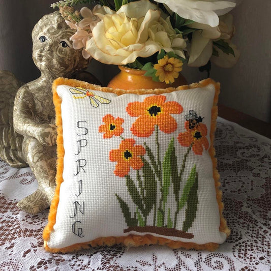 Spring flowers cross stitch