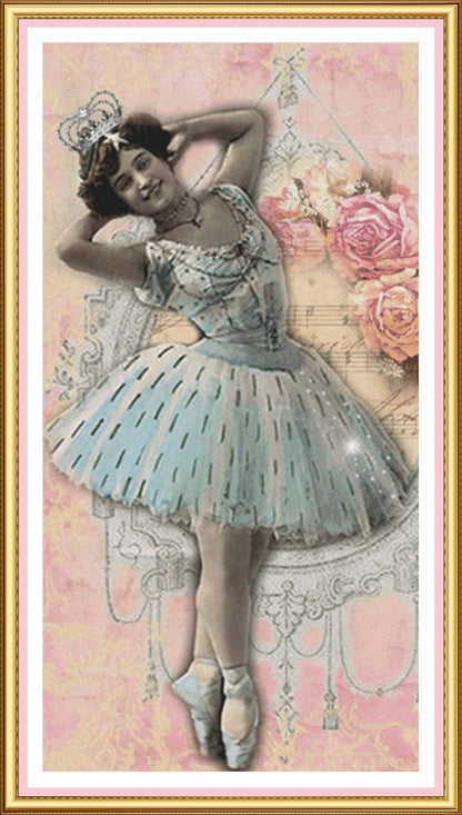 Ballerina cross stitch chart