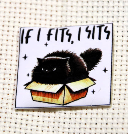 Funny cat magnetic needle minder. If I Fits, I Sits