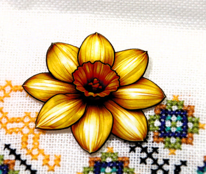 Daffodil magnetic needle minder