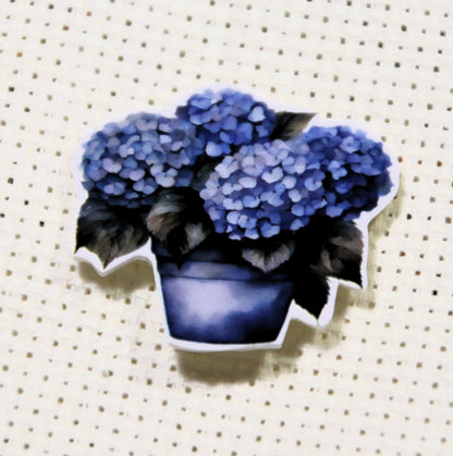 Hydrangea magnetic needle minder