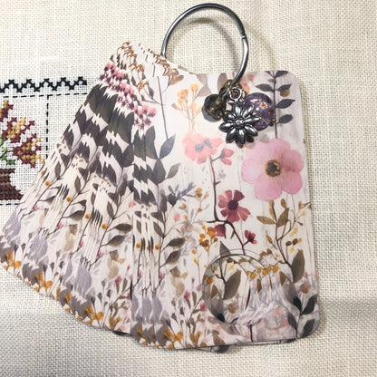 Wildflower themed floss drops for cross stitch.