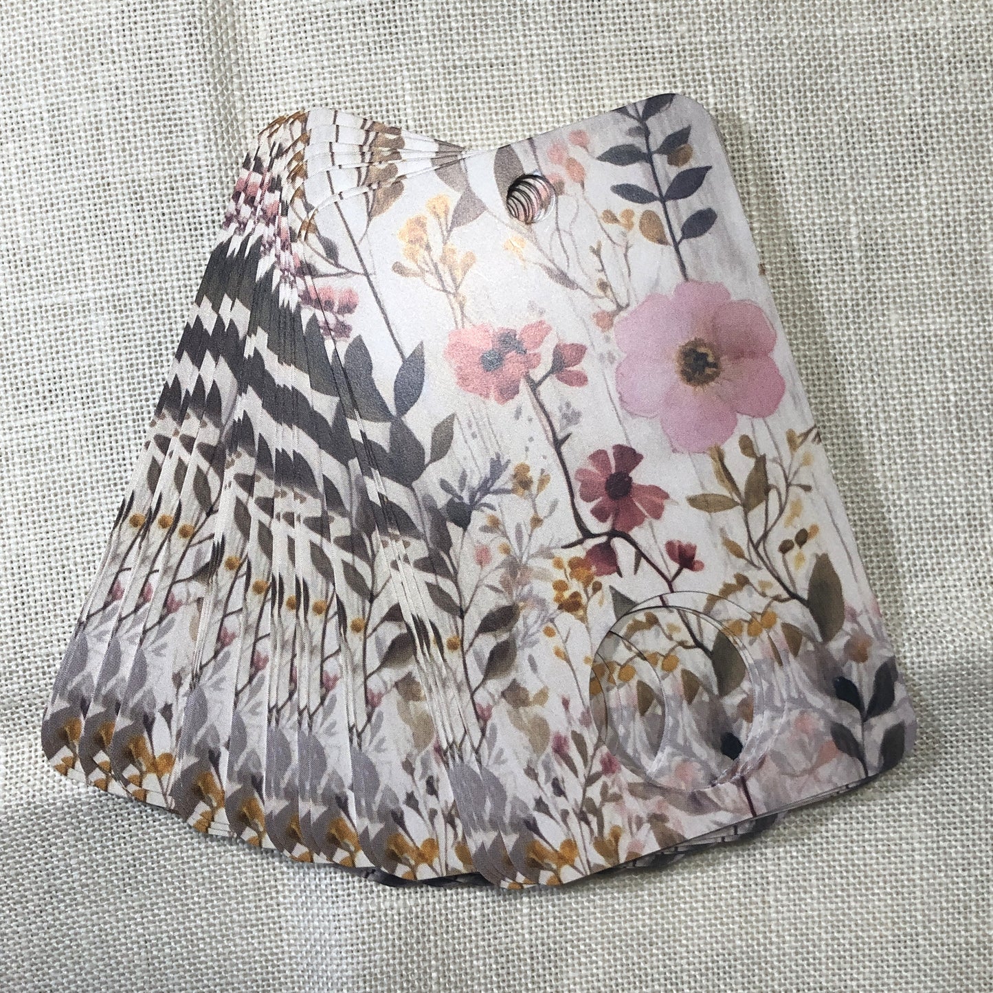 Wildflower themed floss drops for cross stitch.