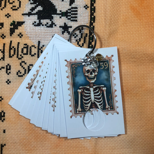 Halloween themed handmade floss drops for cross stitch.