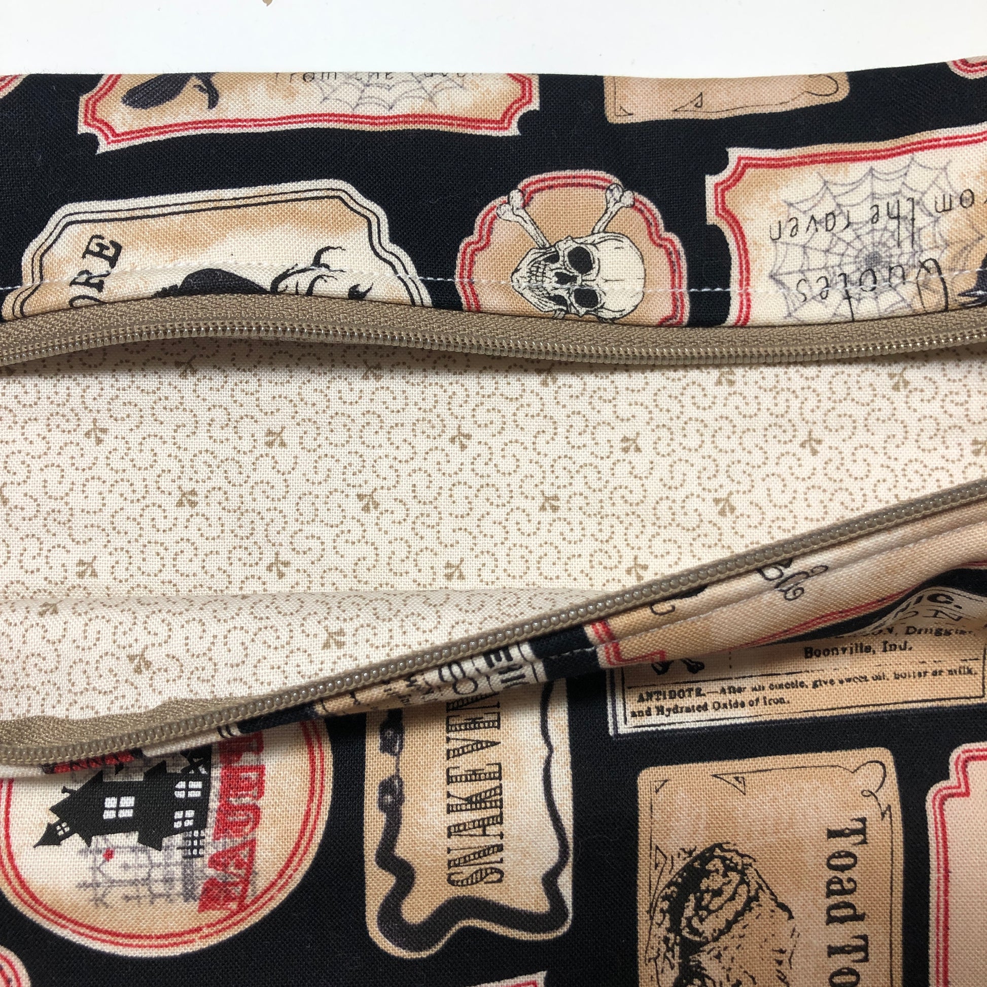 Halloween project bag for cross stitch