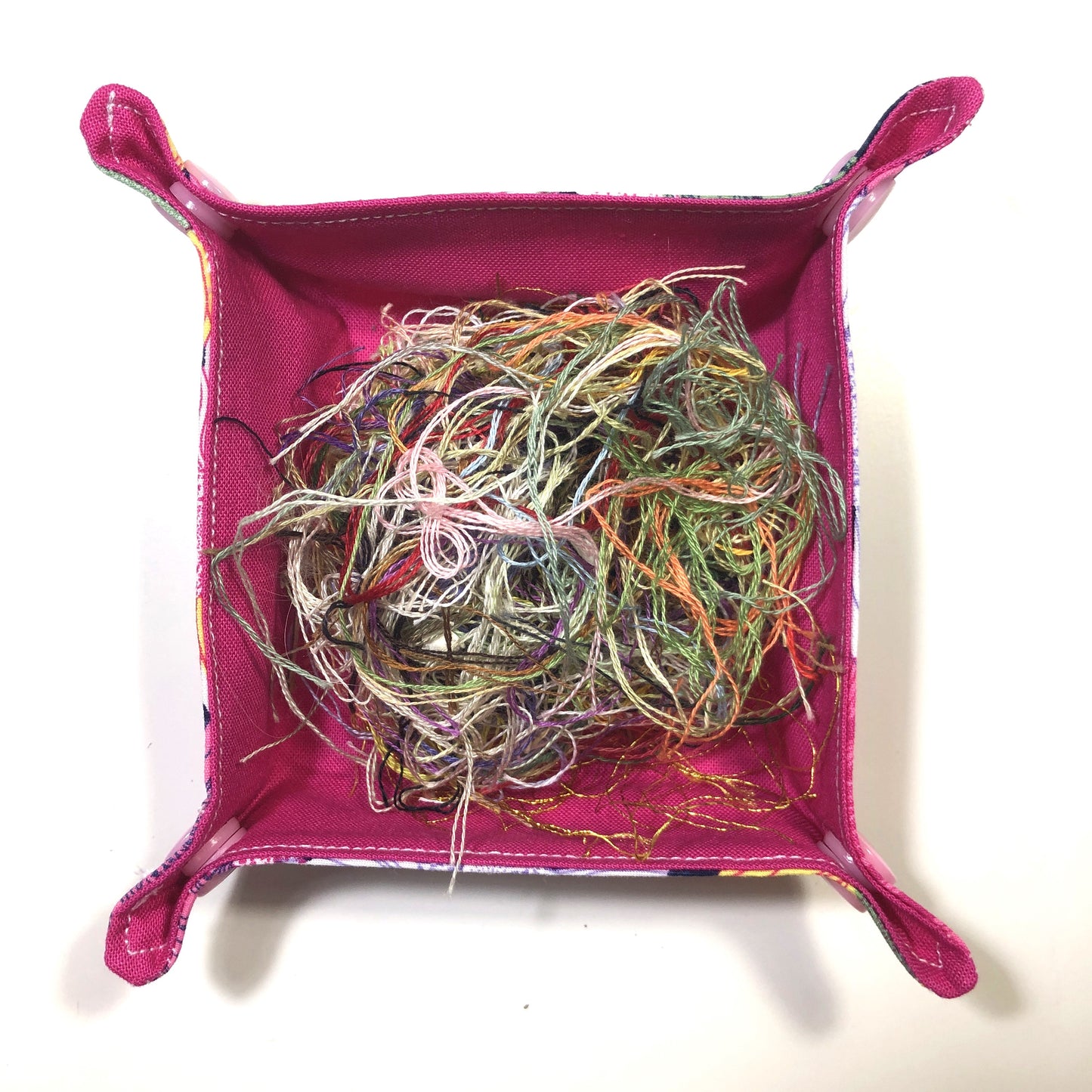 ORTS  Container / Thread Catcher - Pretty Pink Flowers