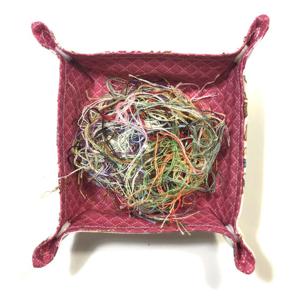 ORTS  Container / Thread Catcher - Pretty Pink Floral