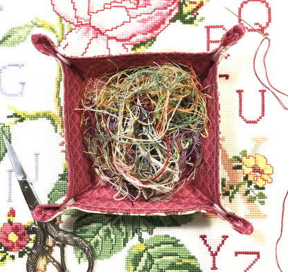 ORTS  Container / Thread Catcher - Pretty Pink Floral
