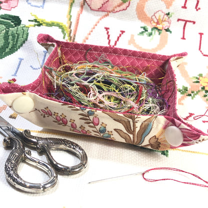 ORTS  Container / Thread Catcher - Pretty Pink Floral