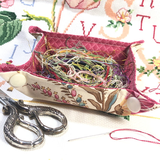 ORTS  Container / Thread Catcher - Pretty Pink Floral