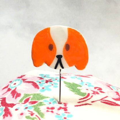 Dog Handmade Clay Decorative Pin Set