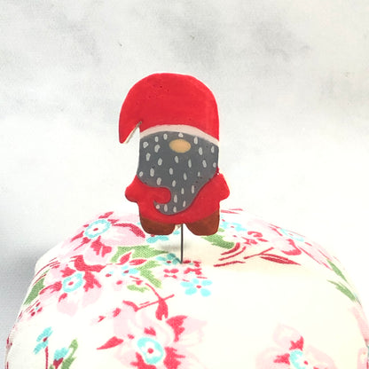 Gnomes Handmade Clay Decorative Pin Set