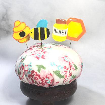 Bee Handmade Clay Decorative Pin Set