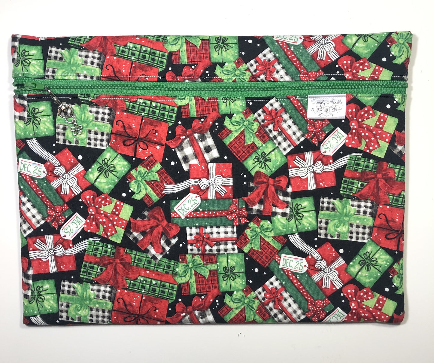 Christmas Presents Themed Project Bag for Cross Stitch and other crafts - Various Sizes