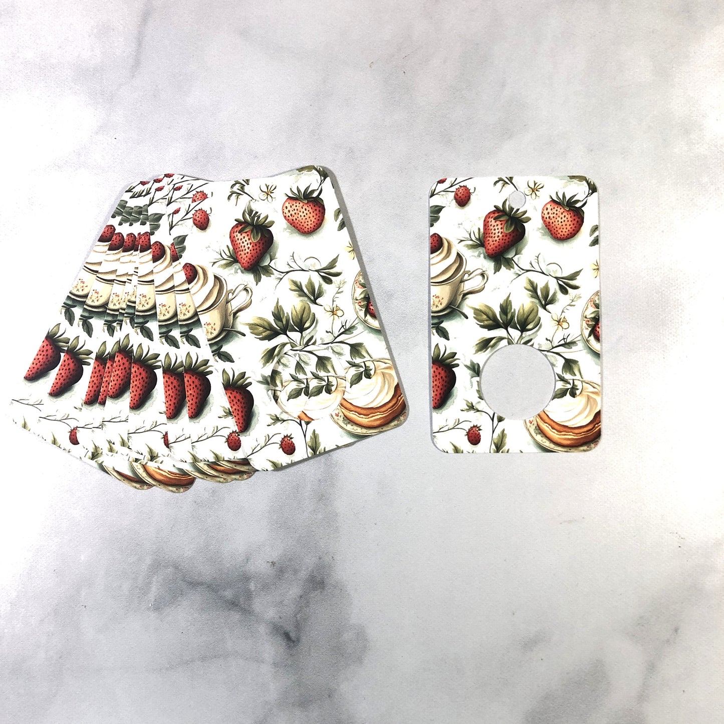 Strawberries & Cream Thread Drops - Pack of 25