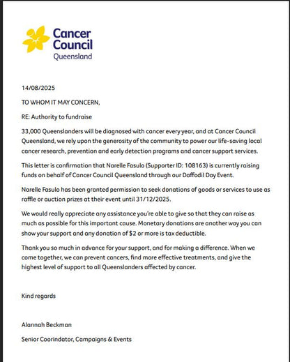 Supporting Cancer Council of Australia