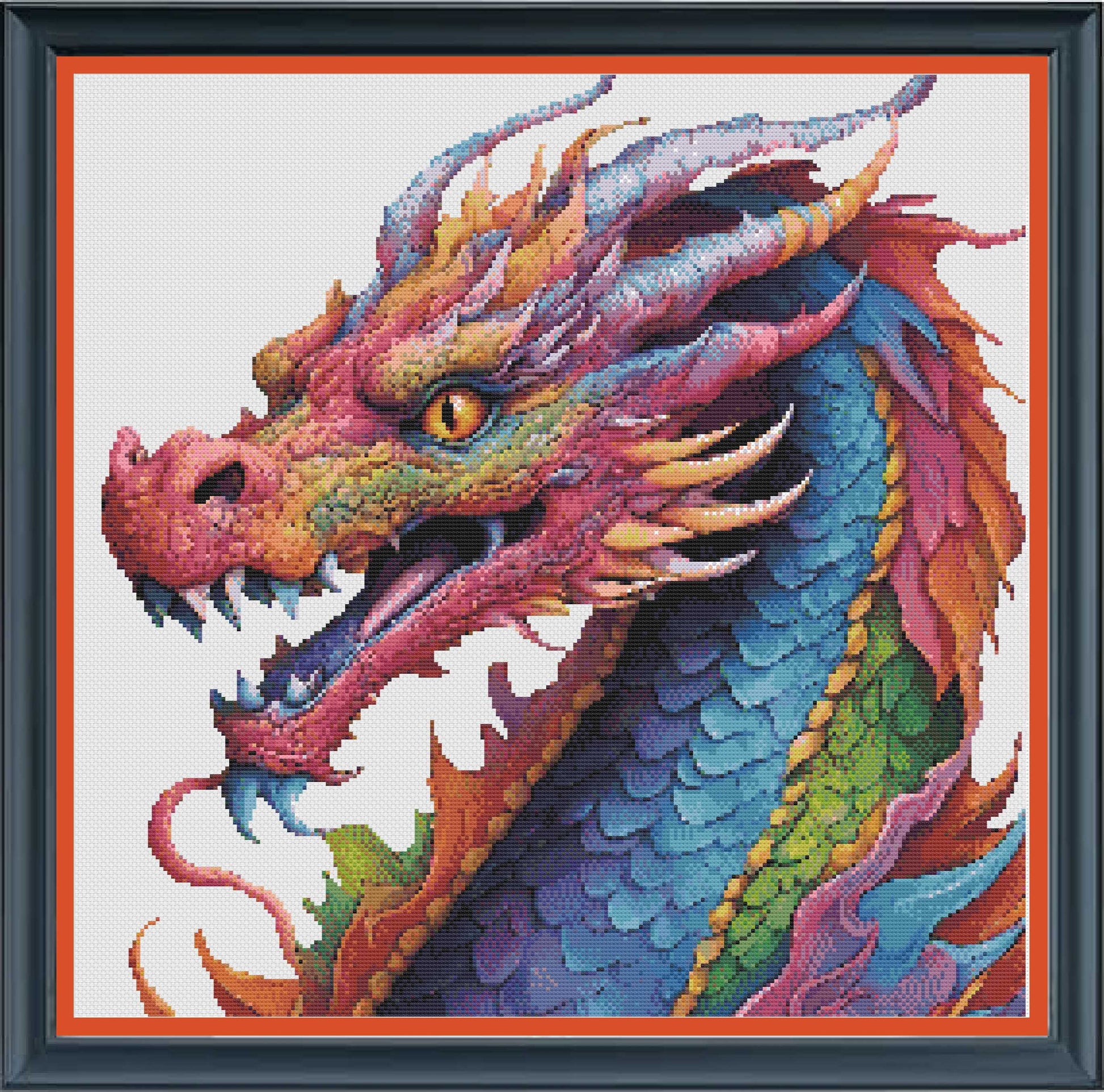 Dragon cross stitch pattern