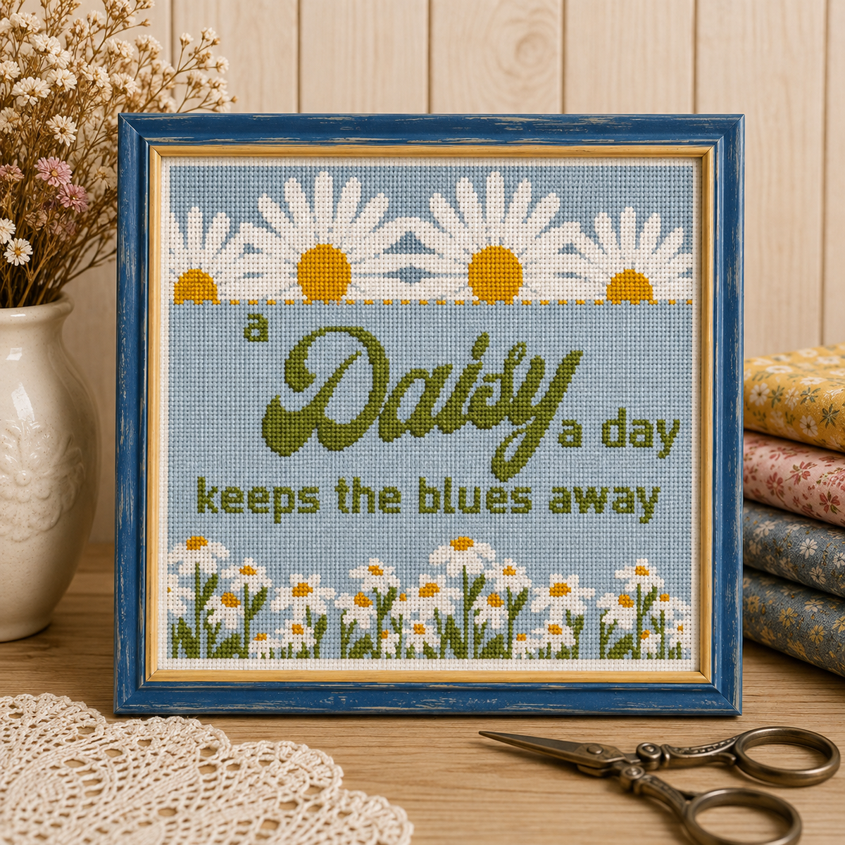 Daisy A Day PDF Cross Stitch Chart