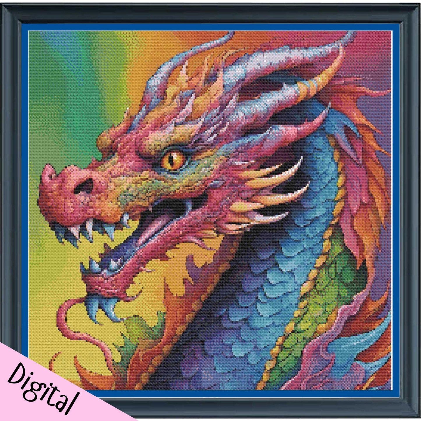 Dragon cross stitch