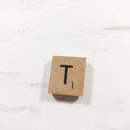 Needle Minder - Initial Scrabble Tile/Thread Holder/ Parking Aid