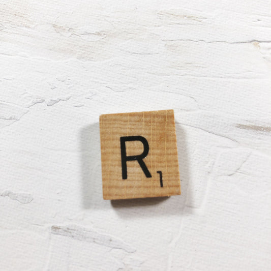 Needle Minder - Initial Scrabble Tile/Thread Holder/ Parking Aid
