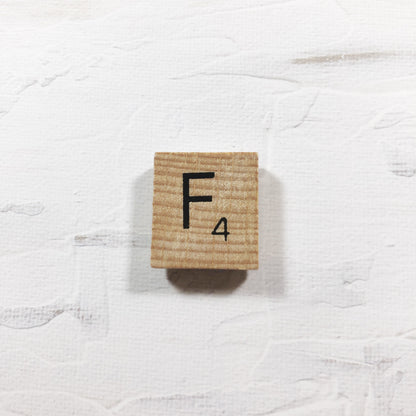 Needle Minder - Initial Scrabble Tile/Thread Holder/ Parking Aid
