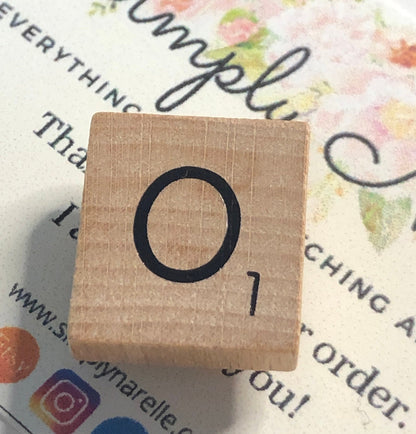 Needle Minder - Initial Scrabble Tile/Thread Holder/ Parking Aid