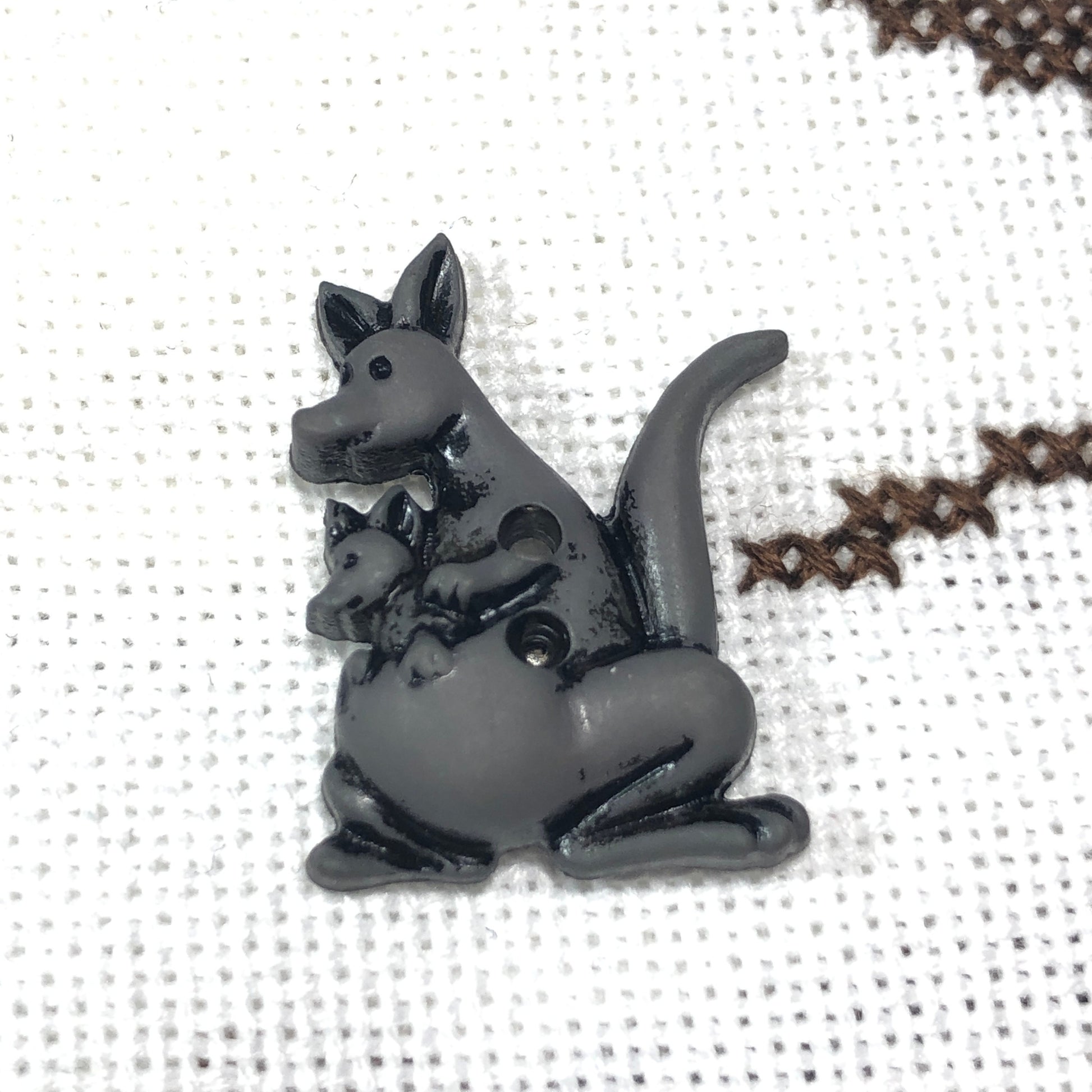 Kangaroo and Joey Needle Minder/Thread Holder/ Parking Aid