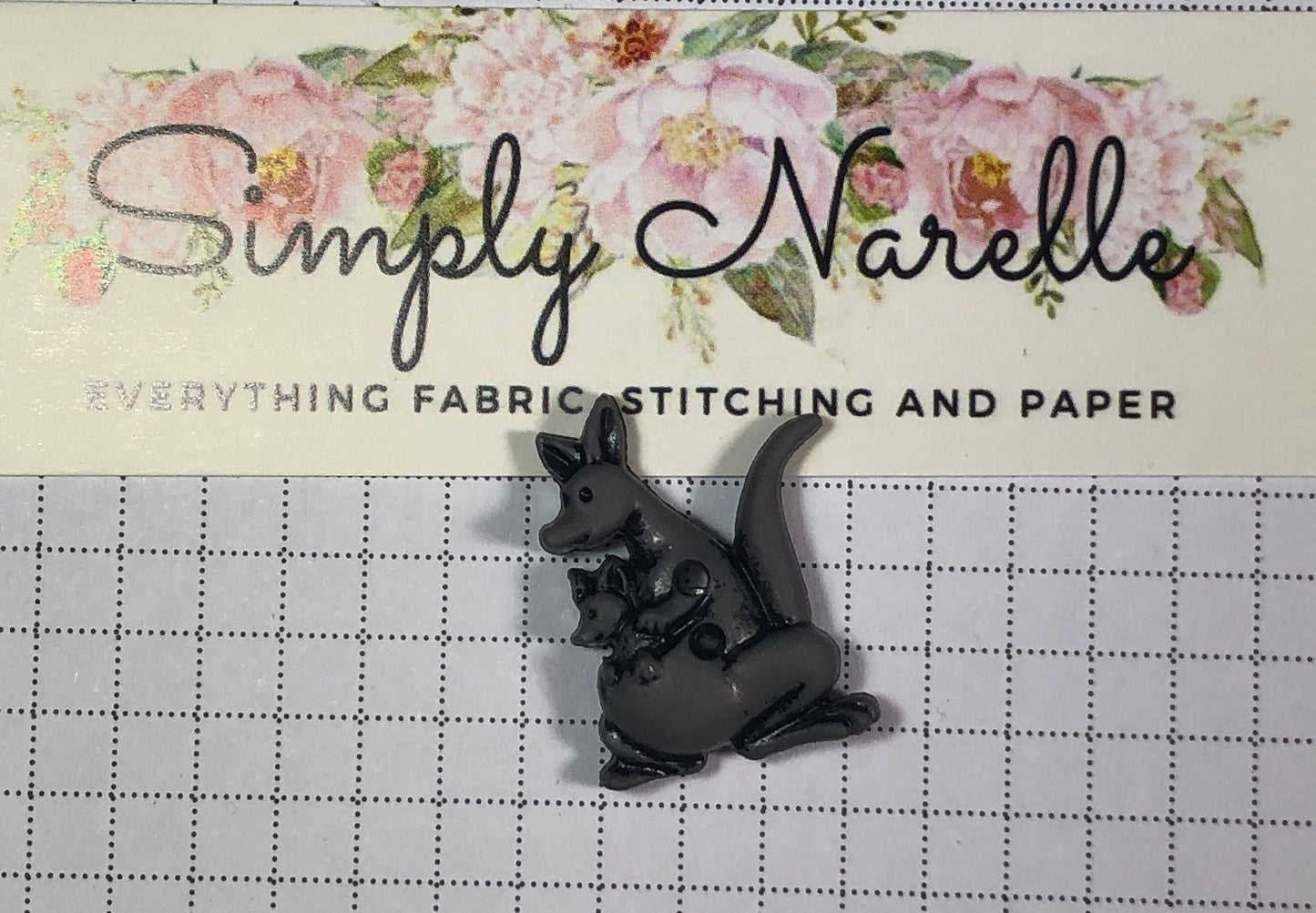 Kangaroo and Joey Needle Minder/Thread Holder/ Parking Aid