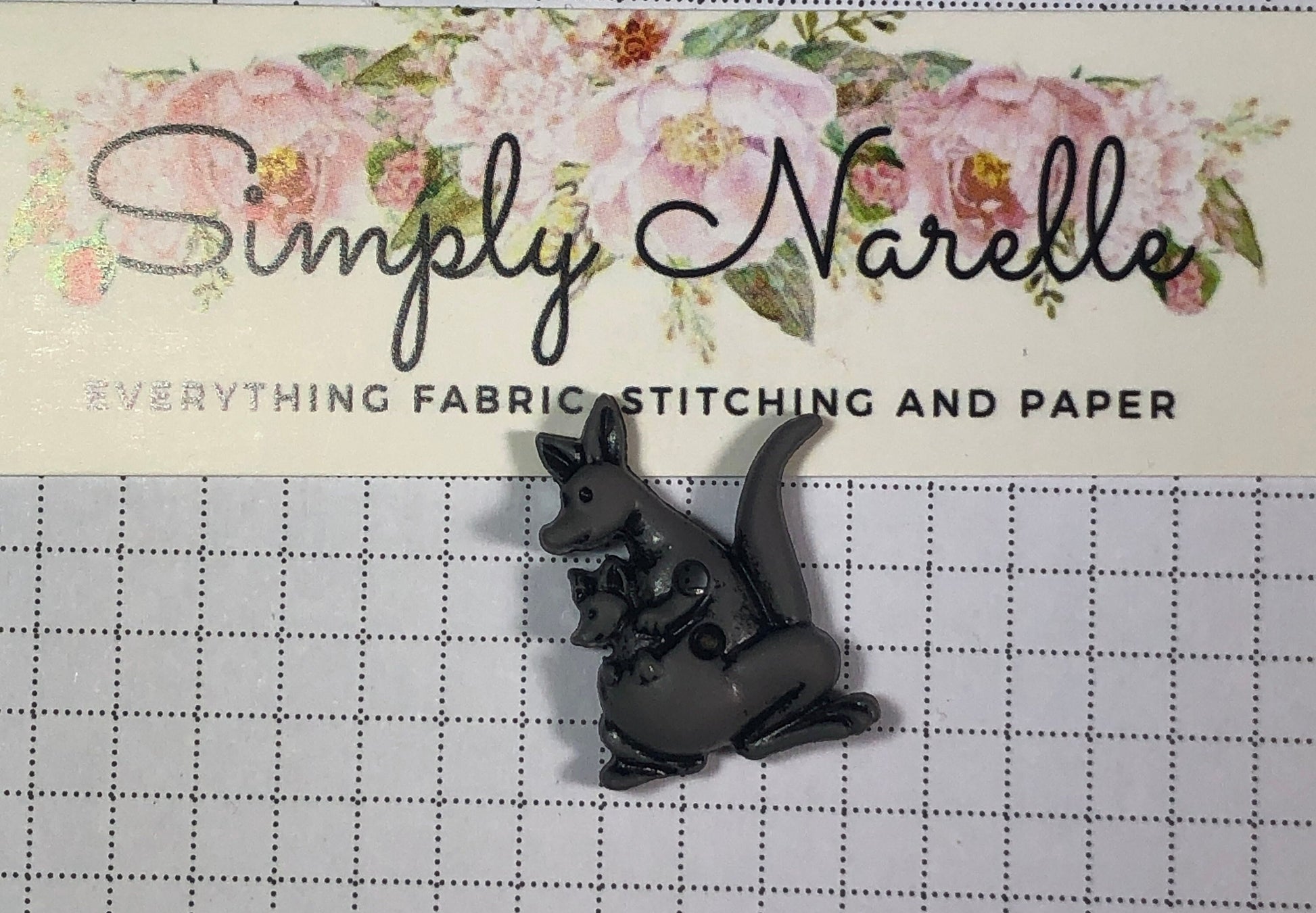 Kangaroo and Joey Needle Minder/Thread Holder/ Parking Aid