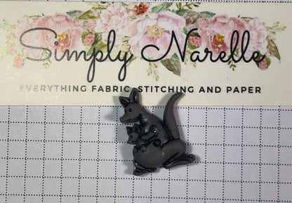 Kangaroo and Joey Needle Minder/Thread Holder/ Parking Aid