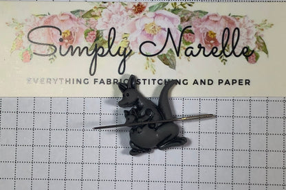 Kangaroo and Joey Needle Minder/Thread Holder/ Parking Aid