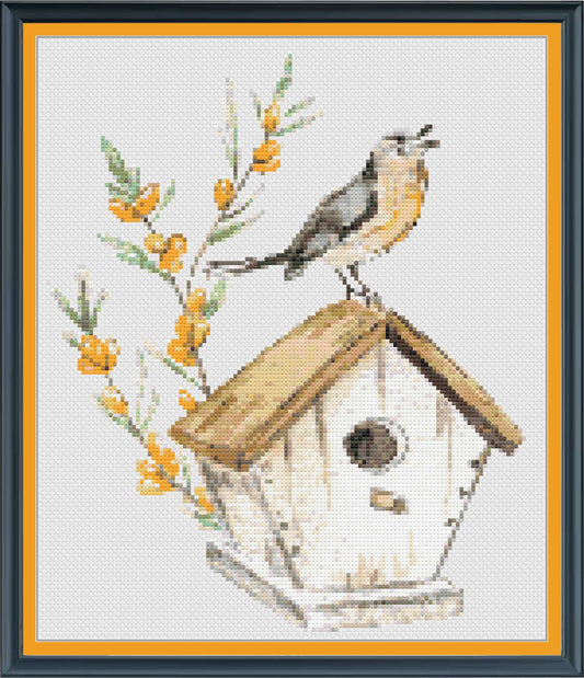 Bird House Song PDF Cross Stitch Chart