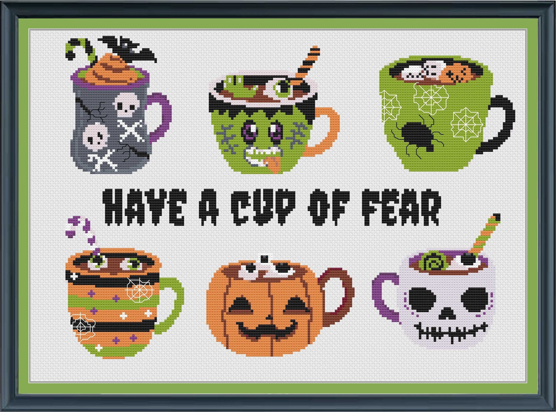 Have A Cup of Fear PDF Cross Stitch Chart