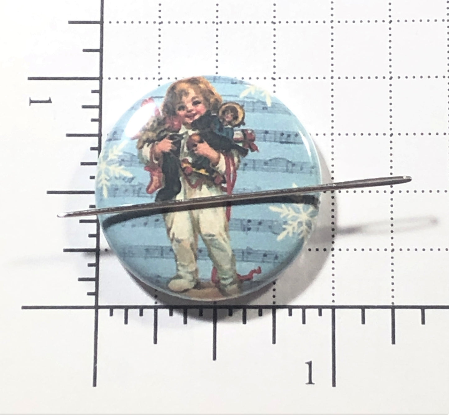 Vintage Christmas Needle Minder/Thread Holder/ Parking Aid