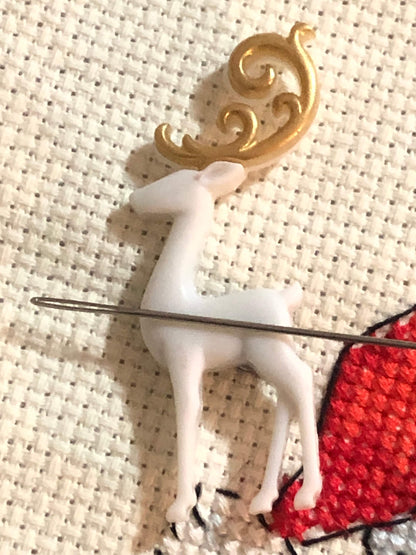 Christmas Deer Needle Minder/Thread Holder/ Parking Aid