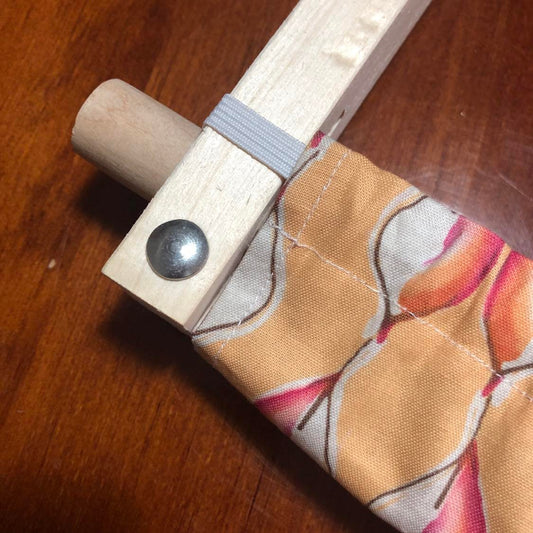 Scroll Rod Covers - RANDOM FABRIC - for Cross Stitch and Embroidery