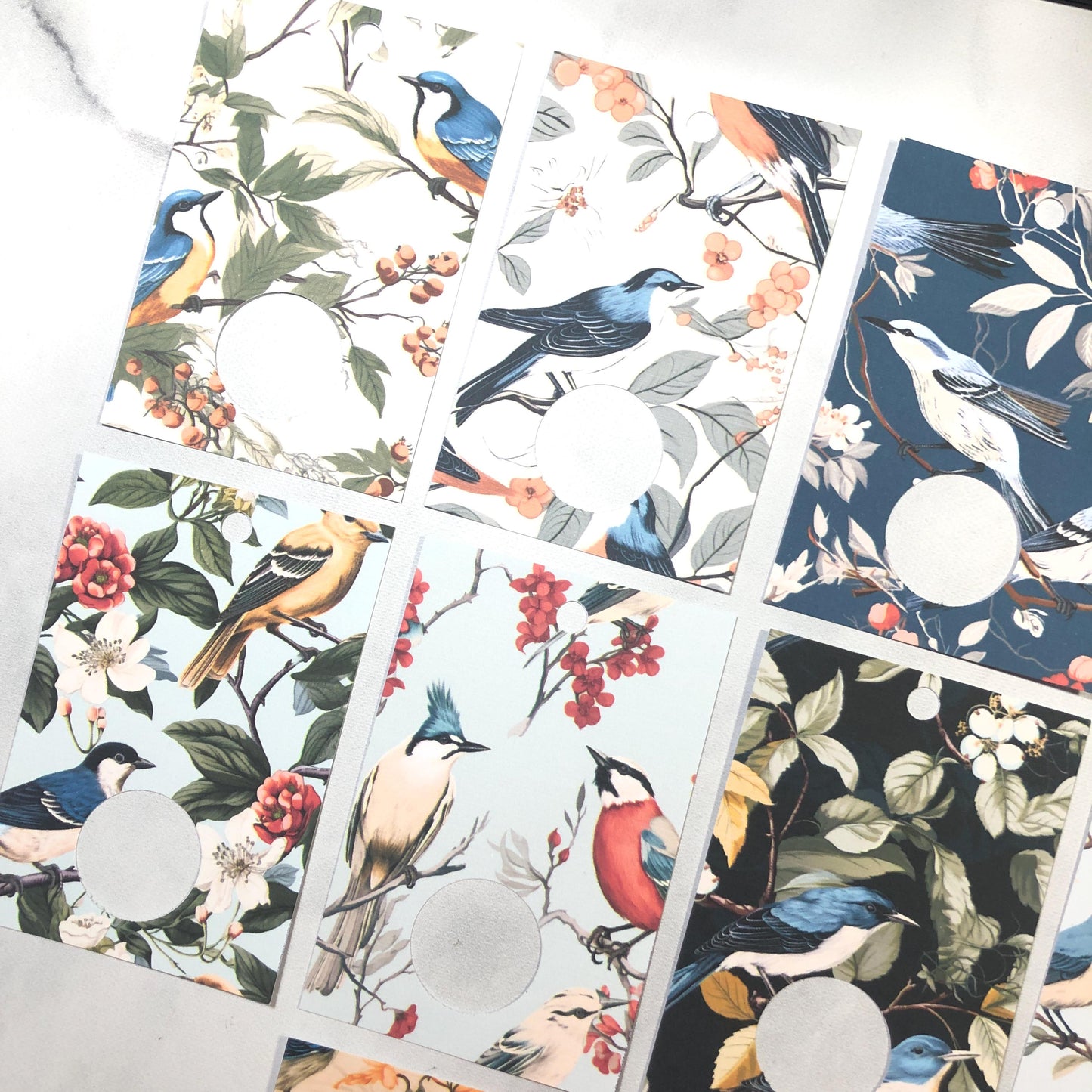 Botanical Birds Thread Drops - Pack of 20