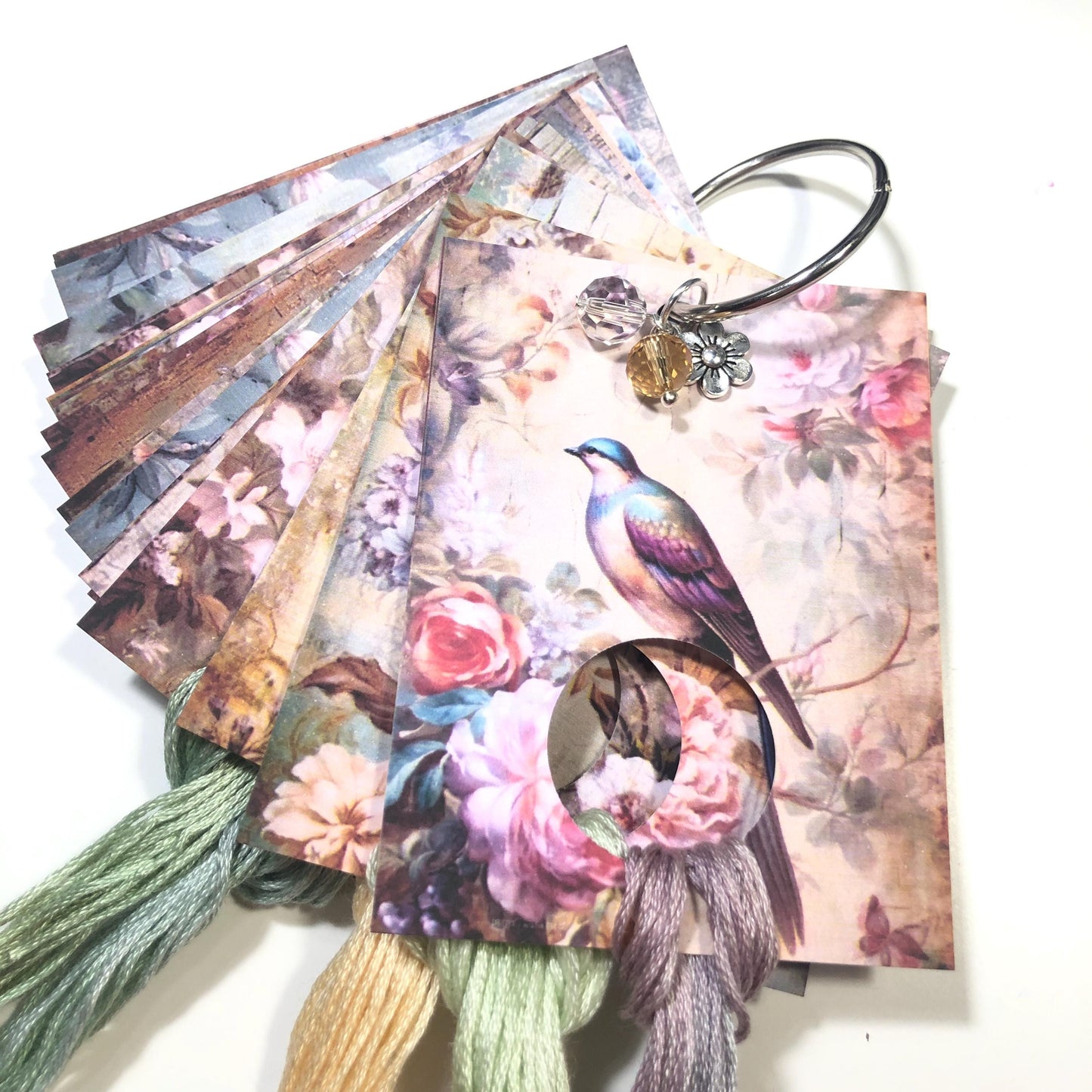 Birds and Florals Thread Drops - Pack of 24