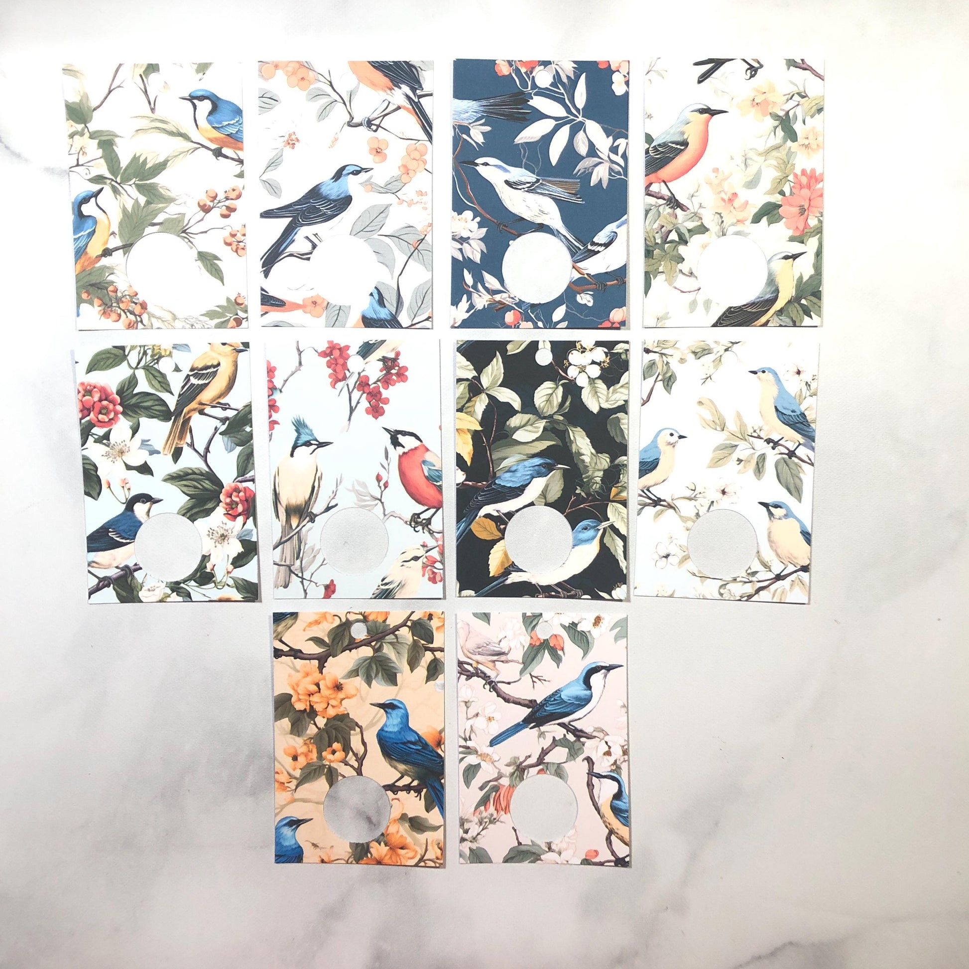 Botanical Birds Thread Drops - Pack of 20